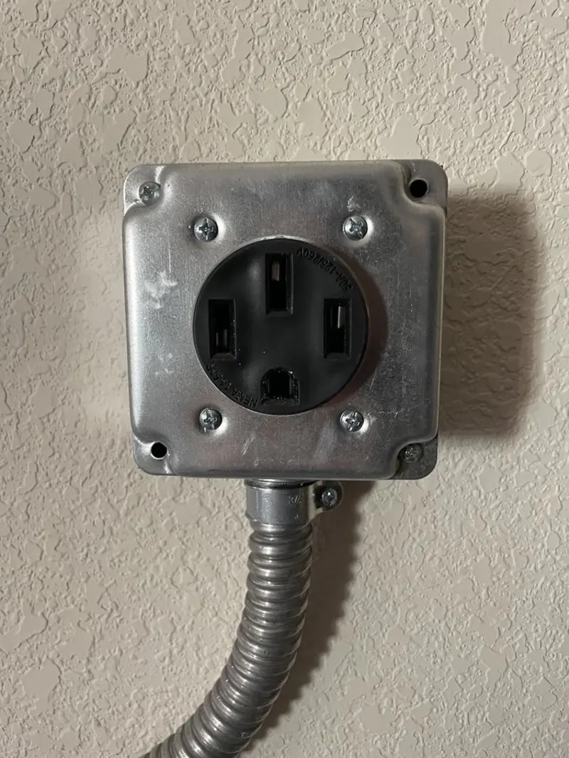 NEMA 14-50 outlet installed for Electrical Panel Upgrade in Hutchinson Island South